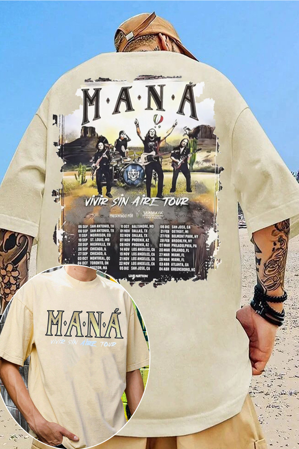 Maná Rockband Tee