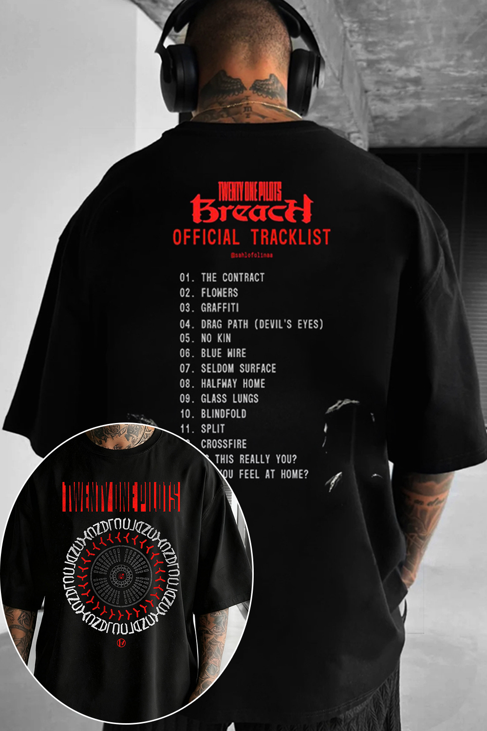 Twenty One Pilots 2025 Tour 2-Sided Print T-Shirt