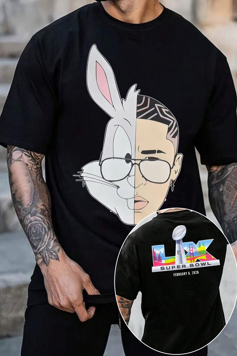 Super Bowl Lx 2026 Tee Bay Area Feb Bad Bunny Shirt