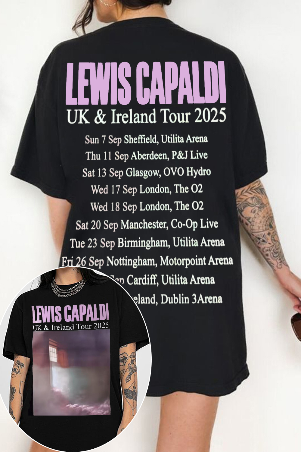 Lewis Capaldi Tour 2025 Tee