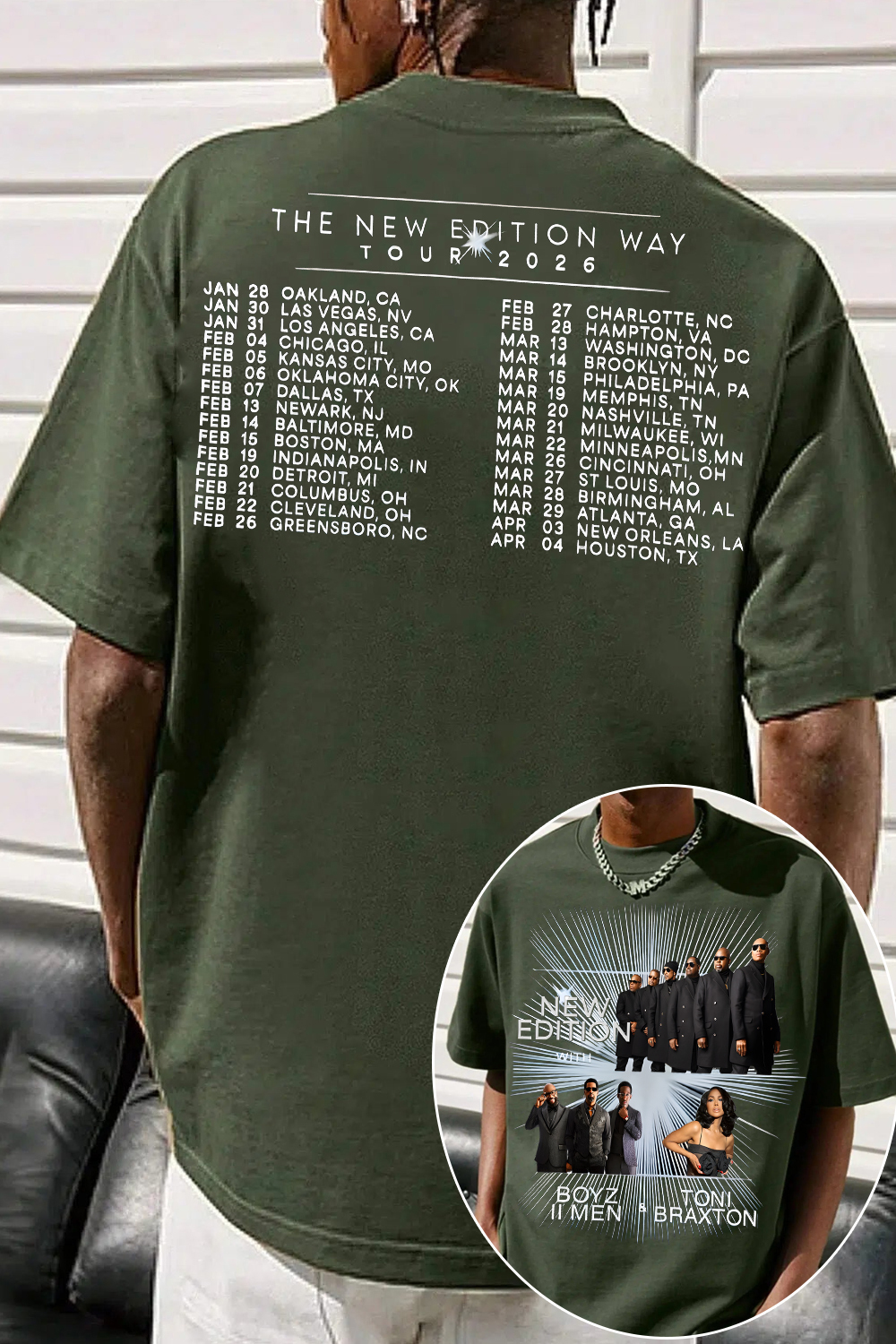 New Edition 2026 Tour Shirt For Men