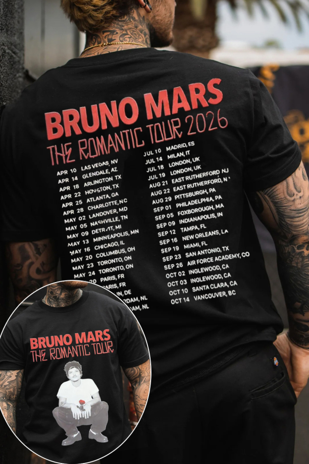 Bruno Mars Concert 2026 Tee