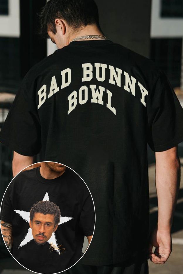 Bad Bunny Super Bowl Personalized Short-Sleeved T-Shirt