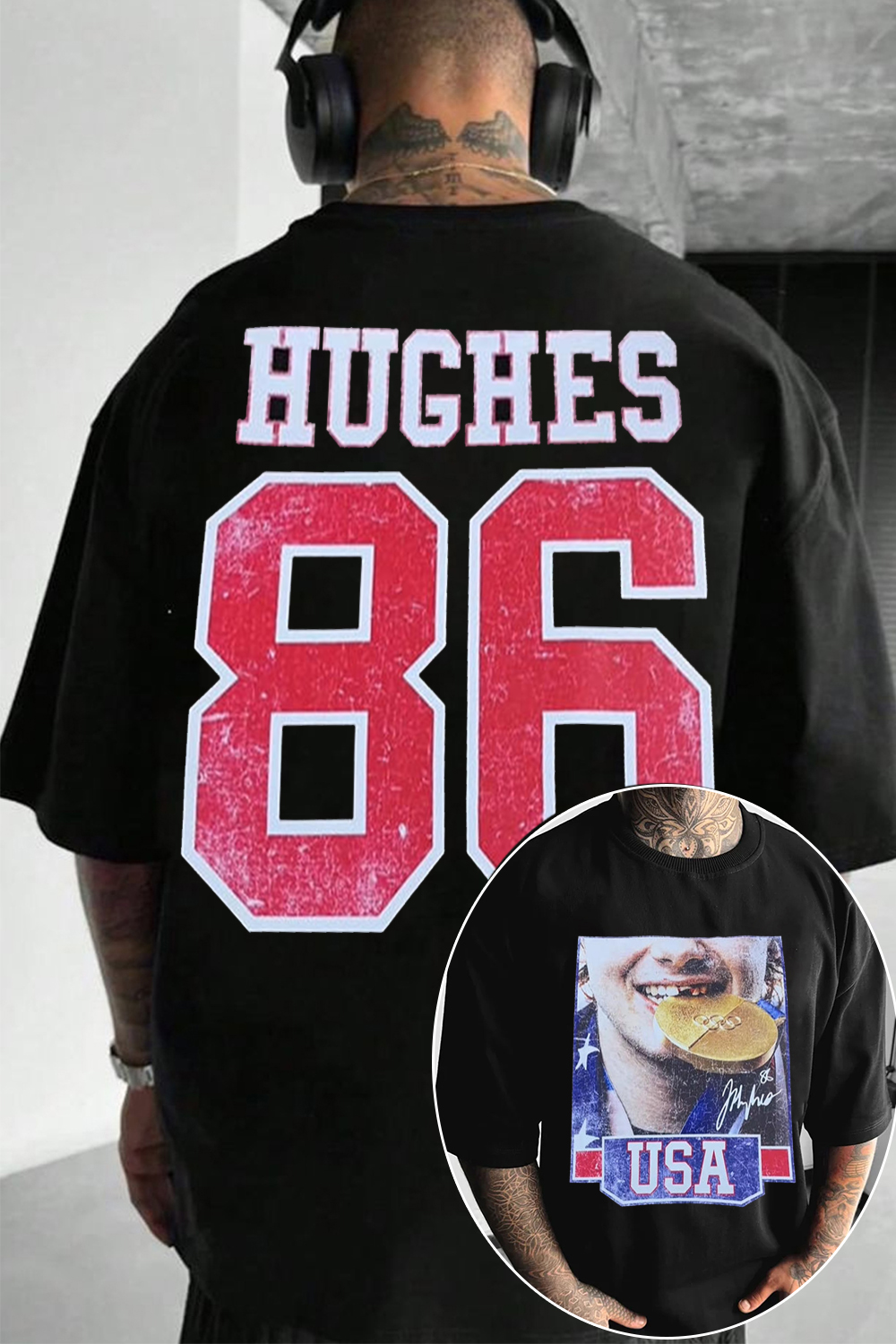 Jack Hughes 86 2-Sided Printed T-Shirt