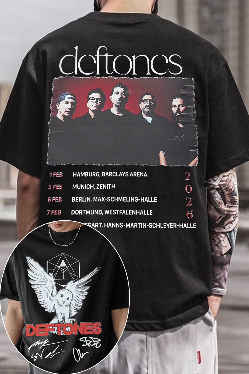 Deftones 2-Sided Printed T-Shirt