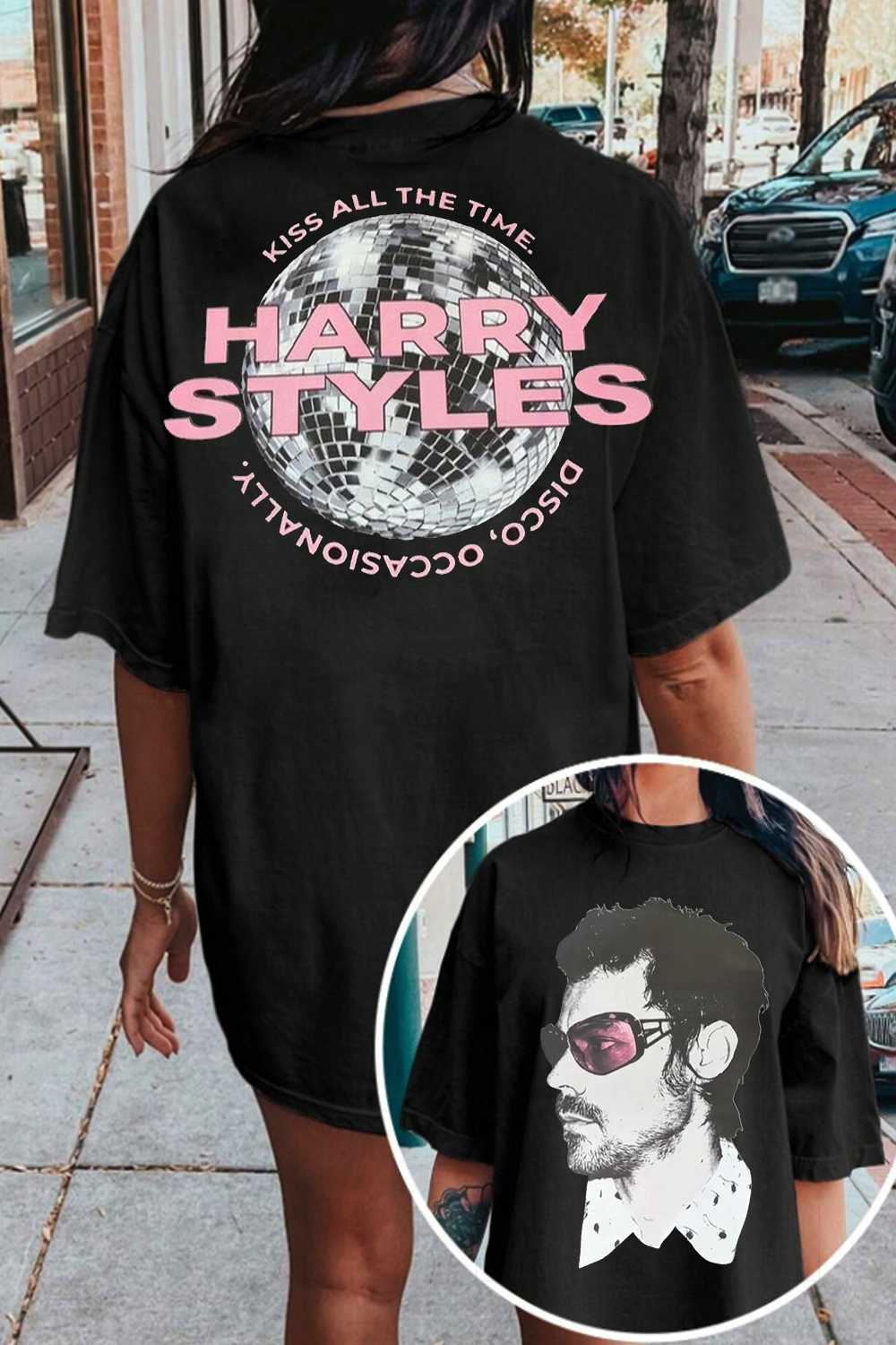 Harry Styles 2-Sided Printed Tee