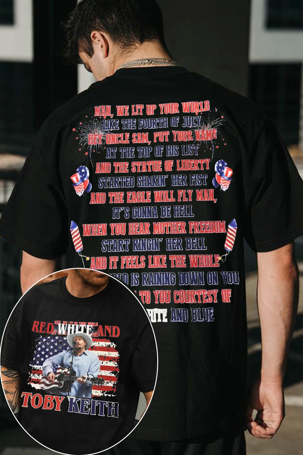 Toby Keith Tee For USA 250th Anniversary