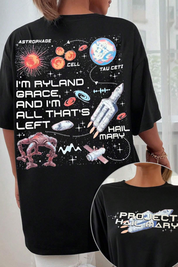 Project Hail Mary 2Sided Print T-Shirt