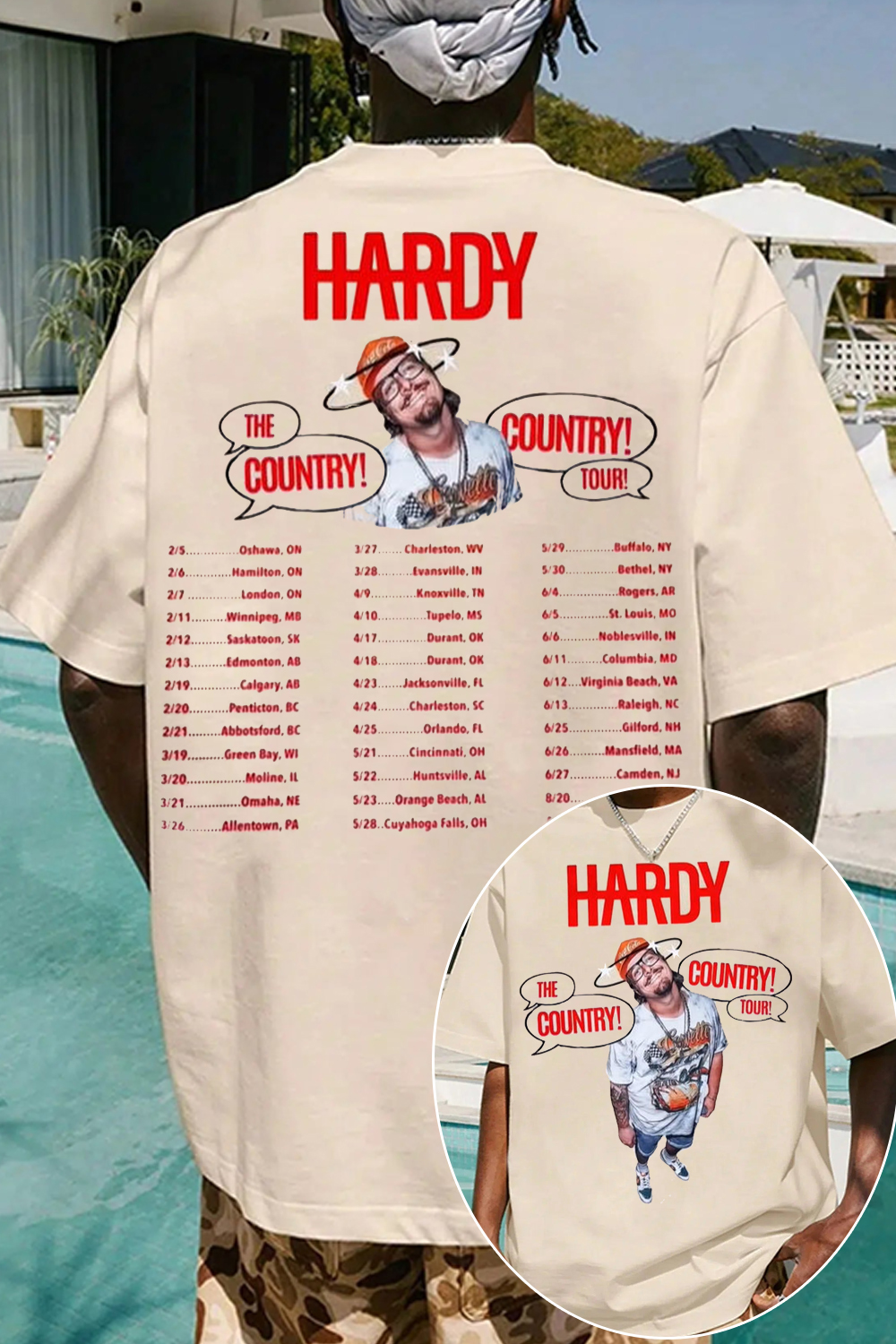 Hardy 2026 Country Tour T-Shirt