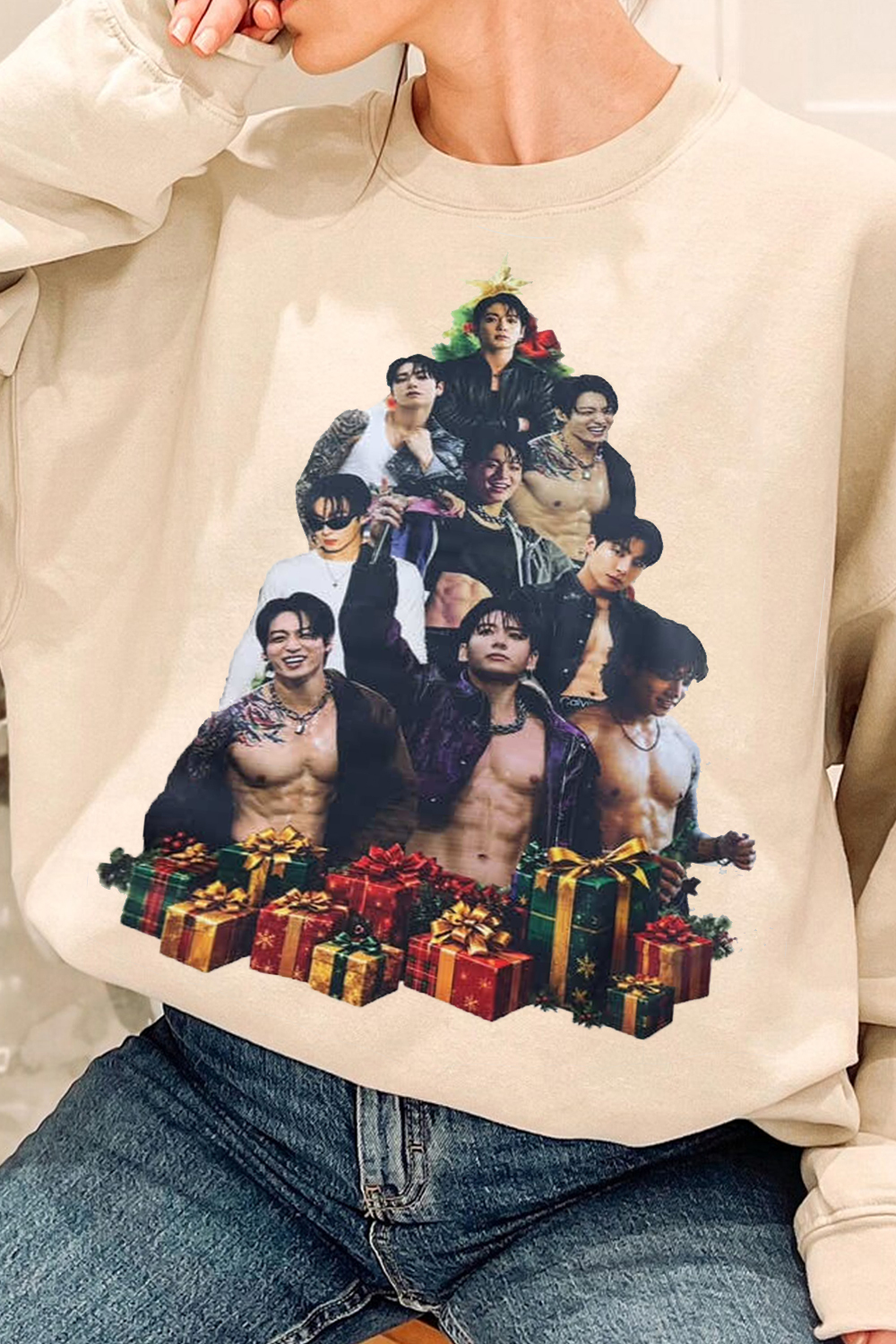 BTS Christmas Tree Sweatshirt