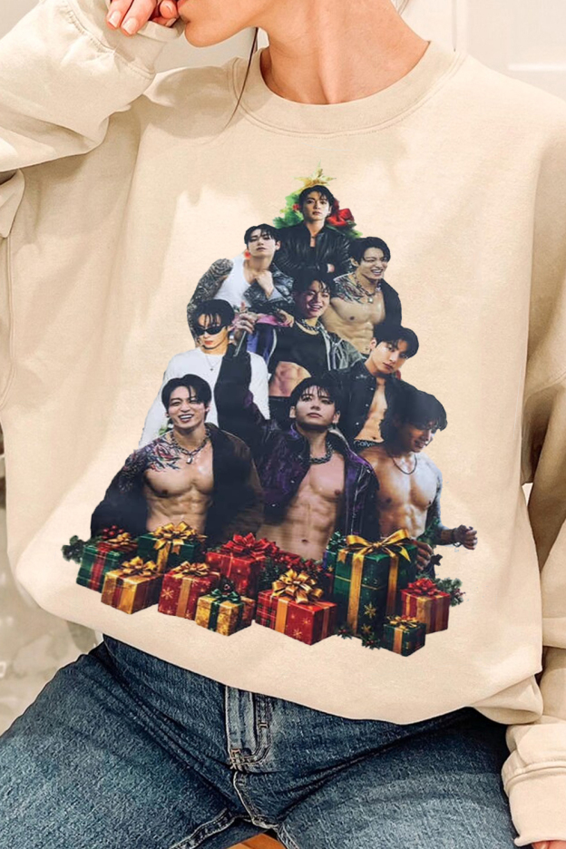 BTS Christmas Tree Sweatshirt