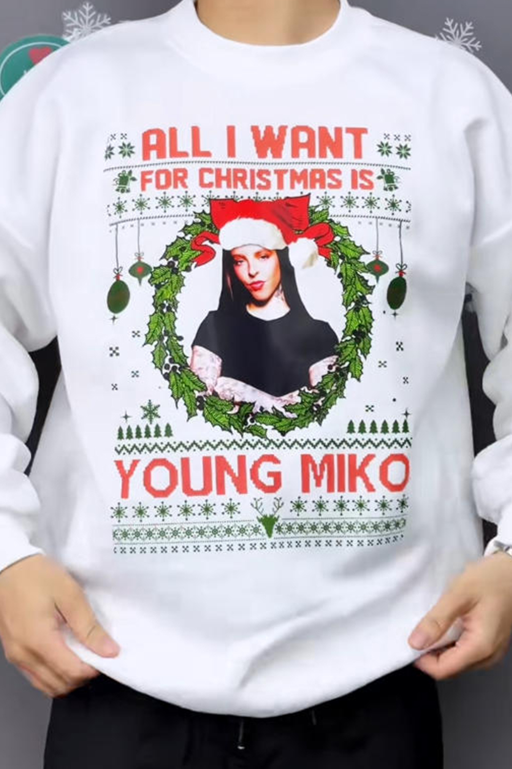 Young Miko Christmas Sweatshirt