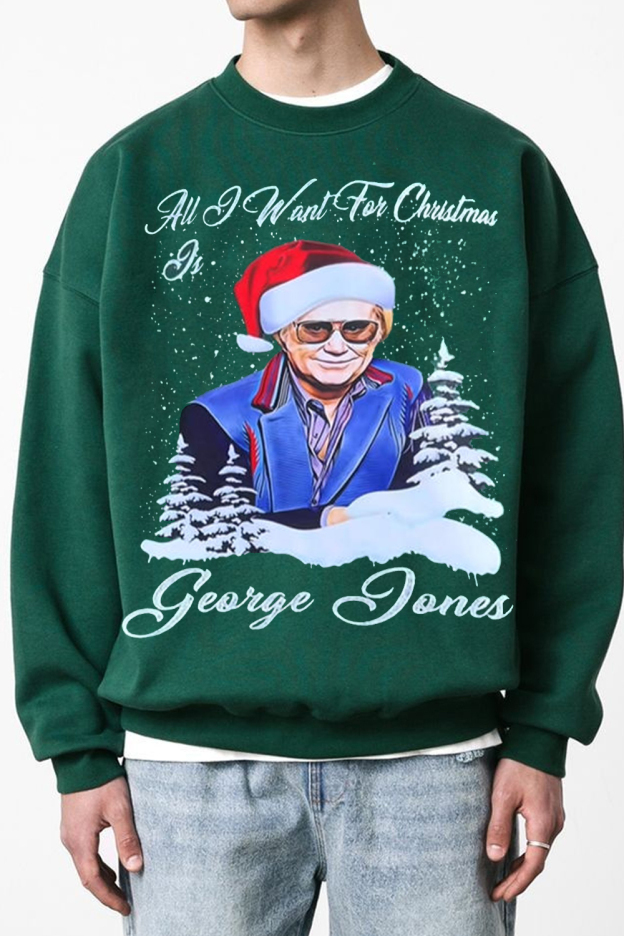 Christmas George Jones Sweatshirt