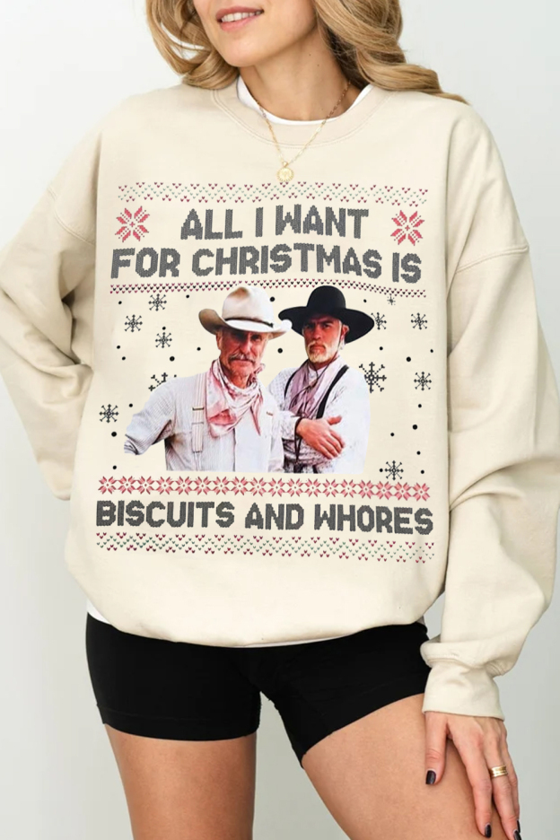 Lonesome Dove Christmas Ugly Sweatshirt