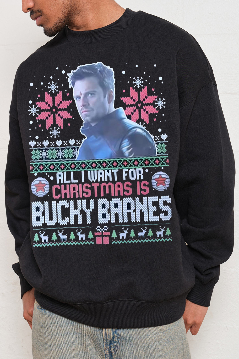 Buckybarnes Christmas Sweatshirt
