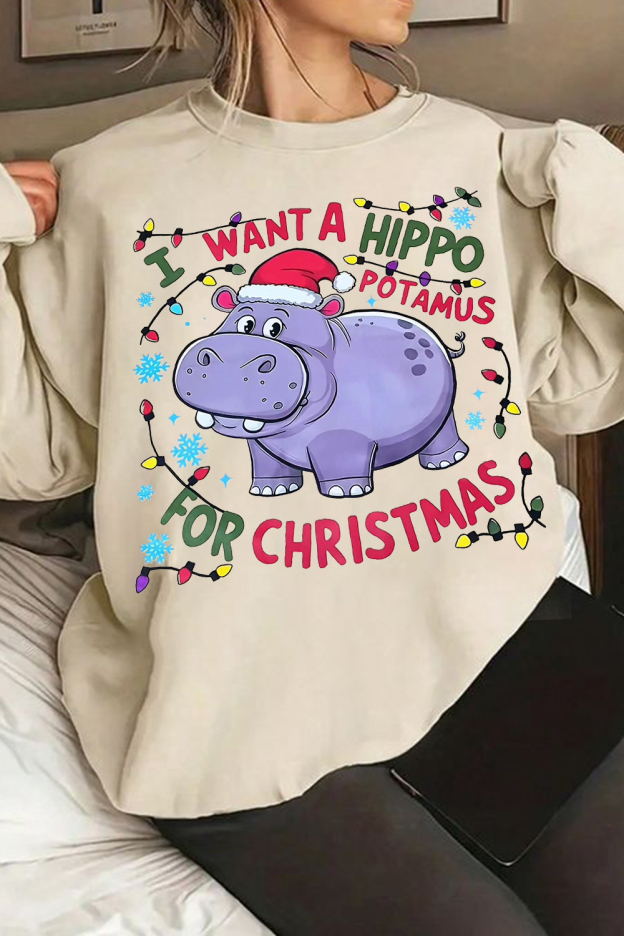 Hippopotamus 🎄🎄Sweatshirt
