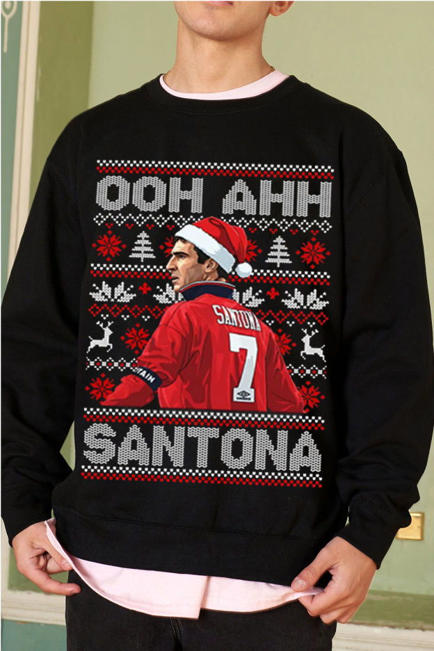 Eric Cantona Ugly Christmas Sweatshirt