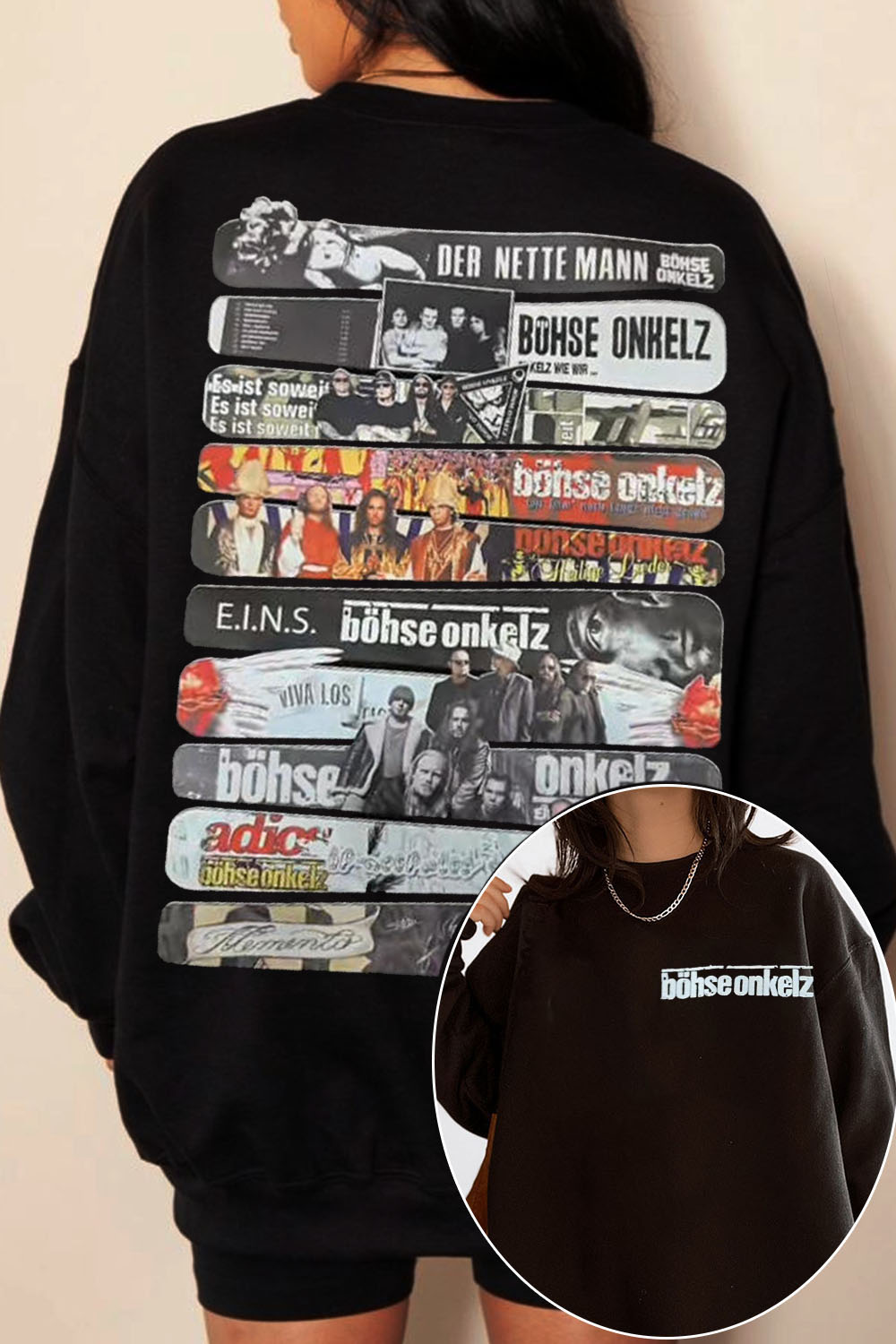 Böhse Onklez 2-Sided Printed Sweatshirt