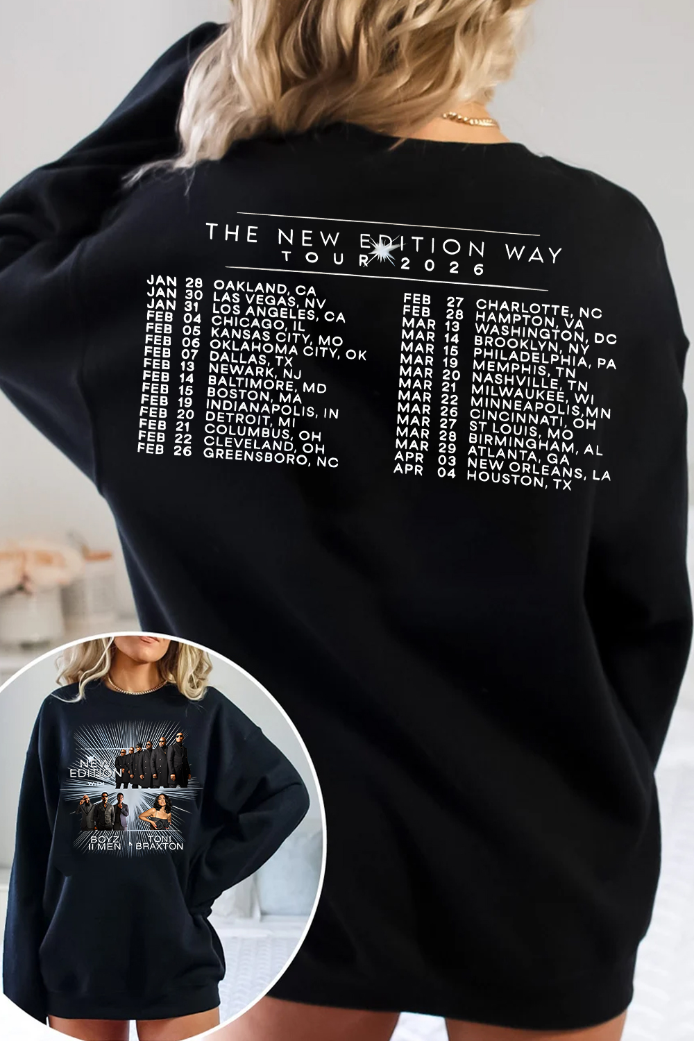 New Edition 2026 Tour Shirt Sweatshirt