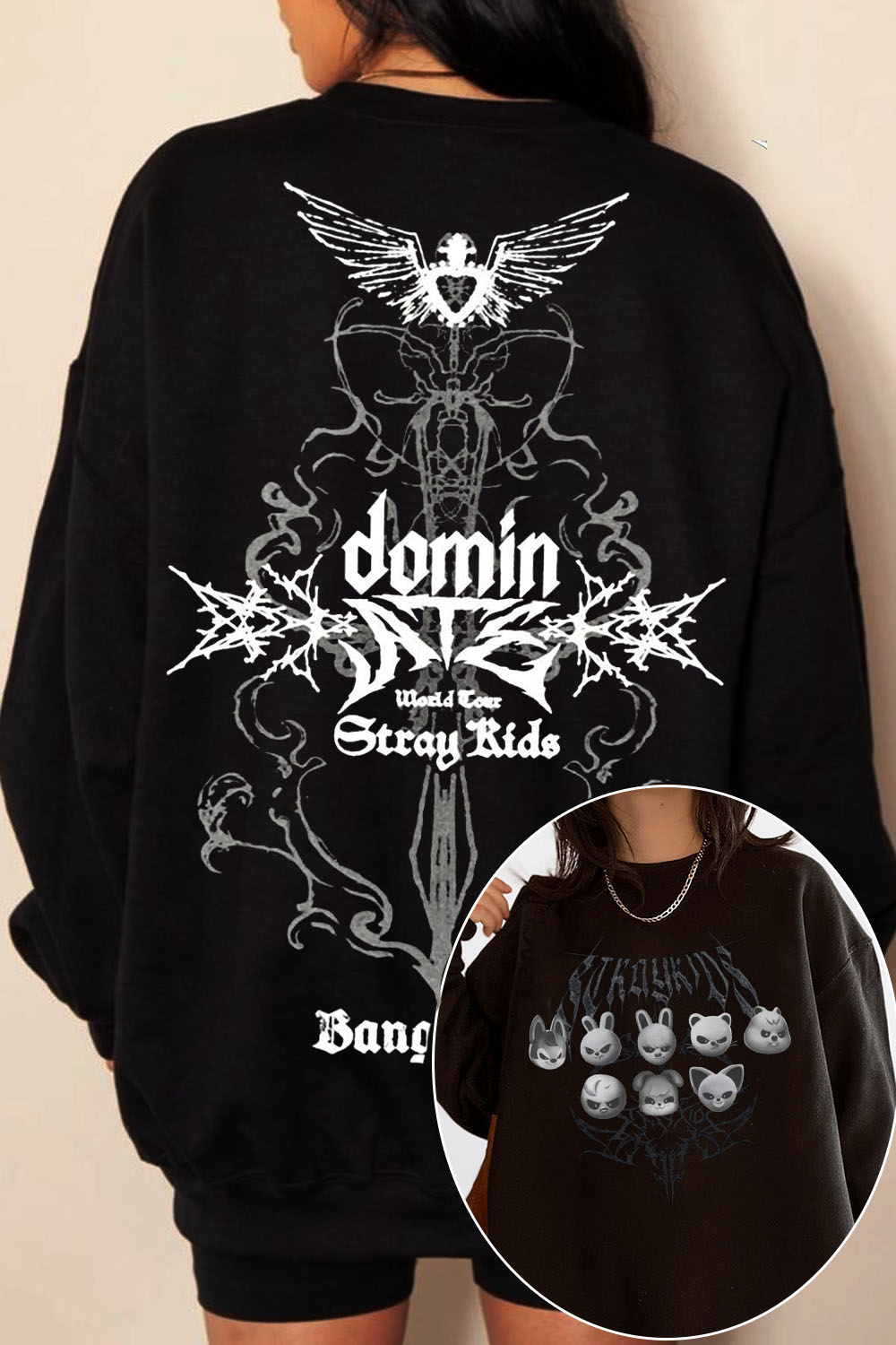 Stray Kids Retro Crew Neck Sweatshirt