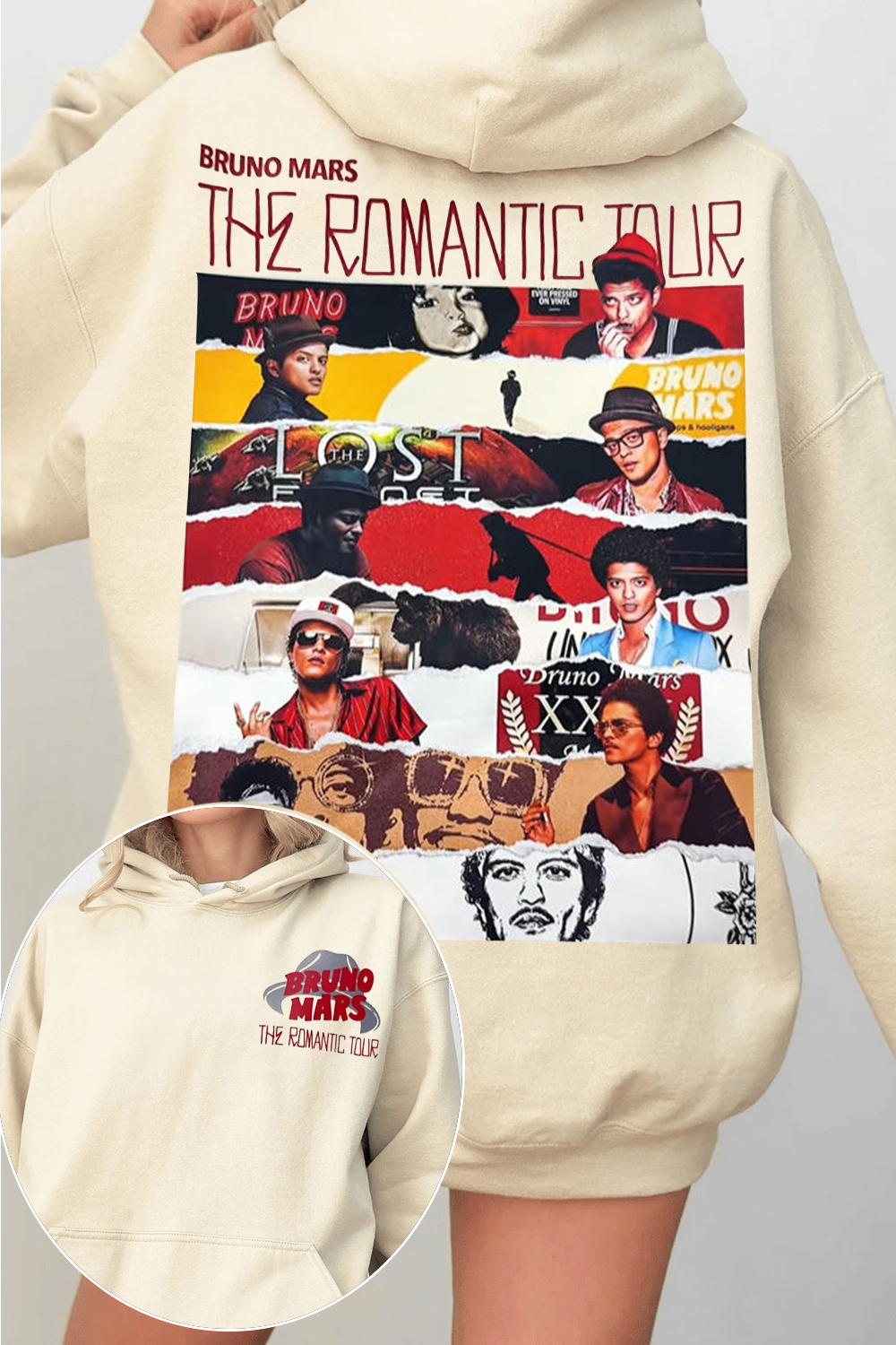 Bruno Mars Fans The Romantic Tour 2026 Hoodie