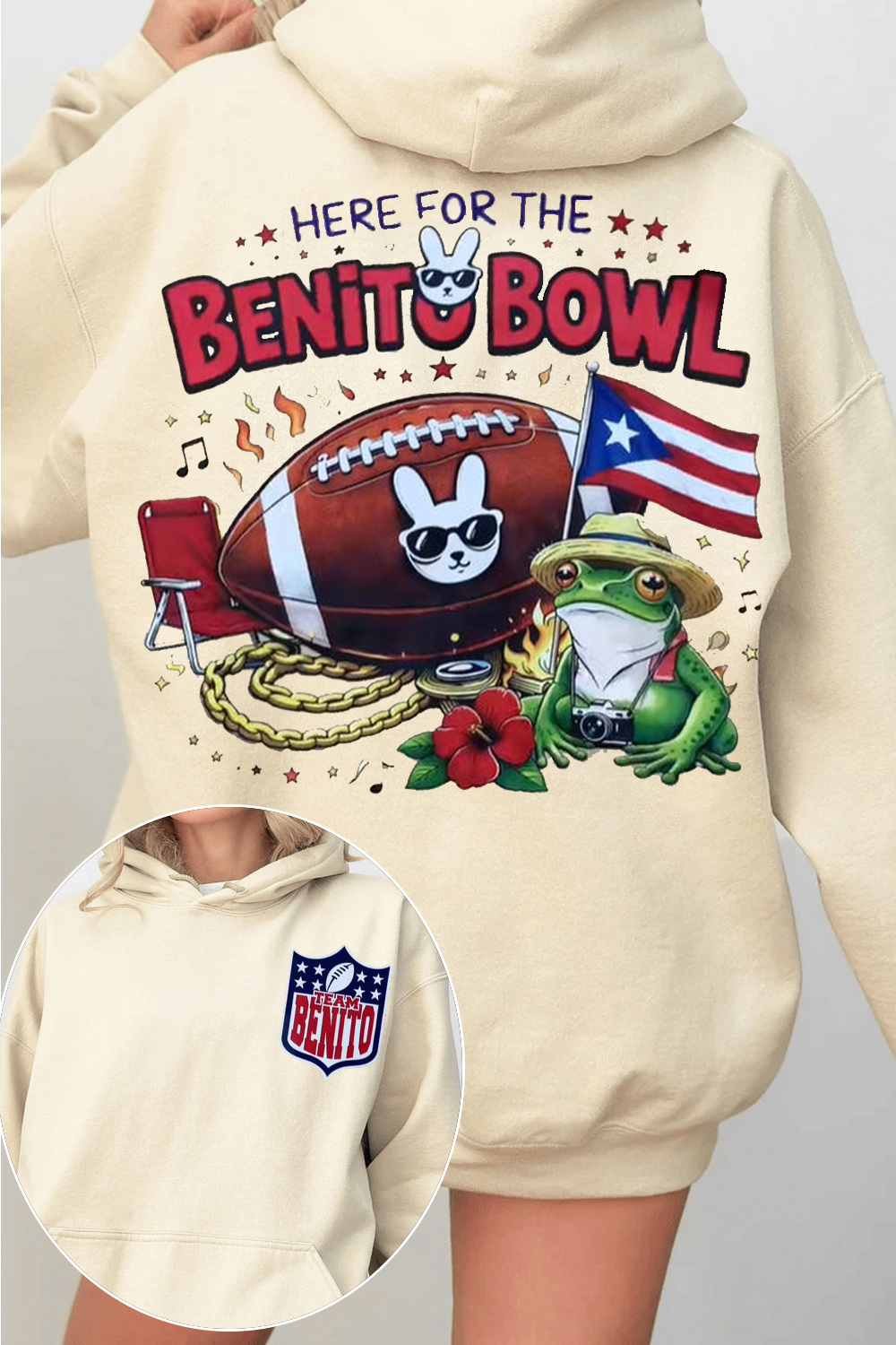 Bad Bunny Hoodie - Super Bowl Show