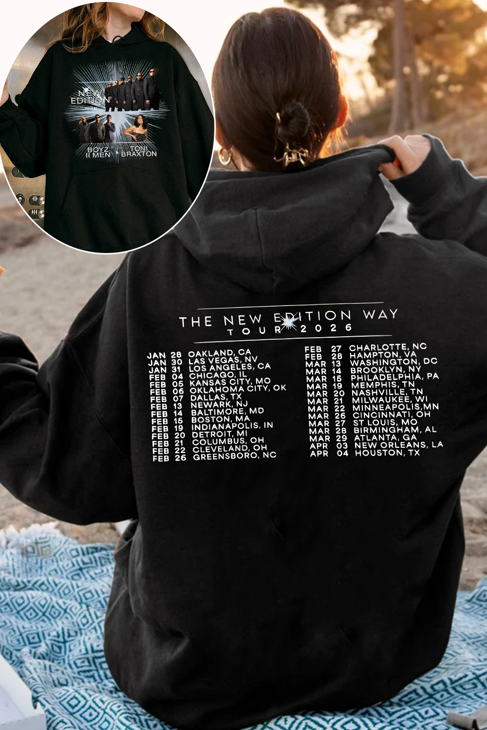 New Edition 2026 Tour Shirt Hoodie