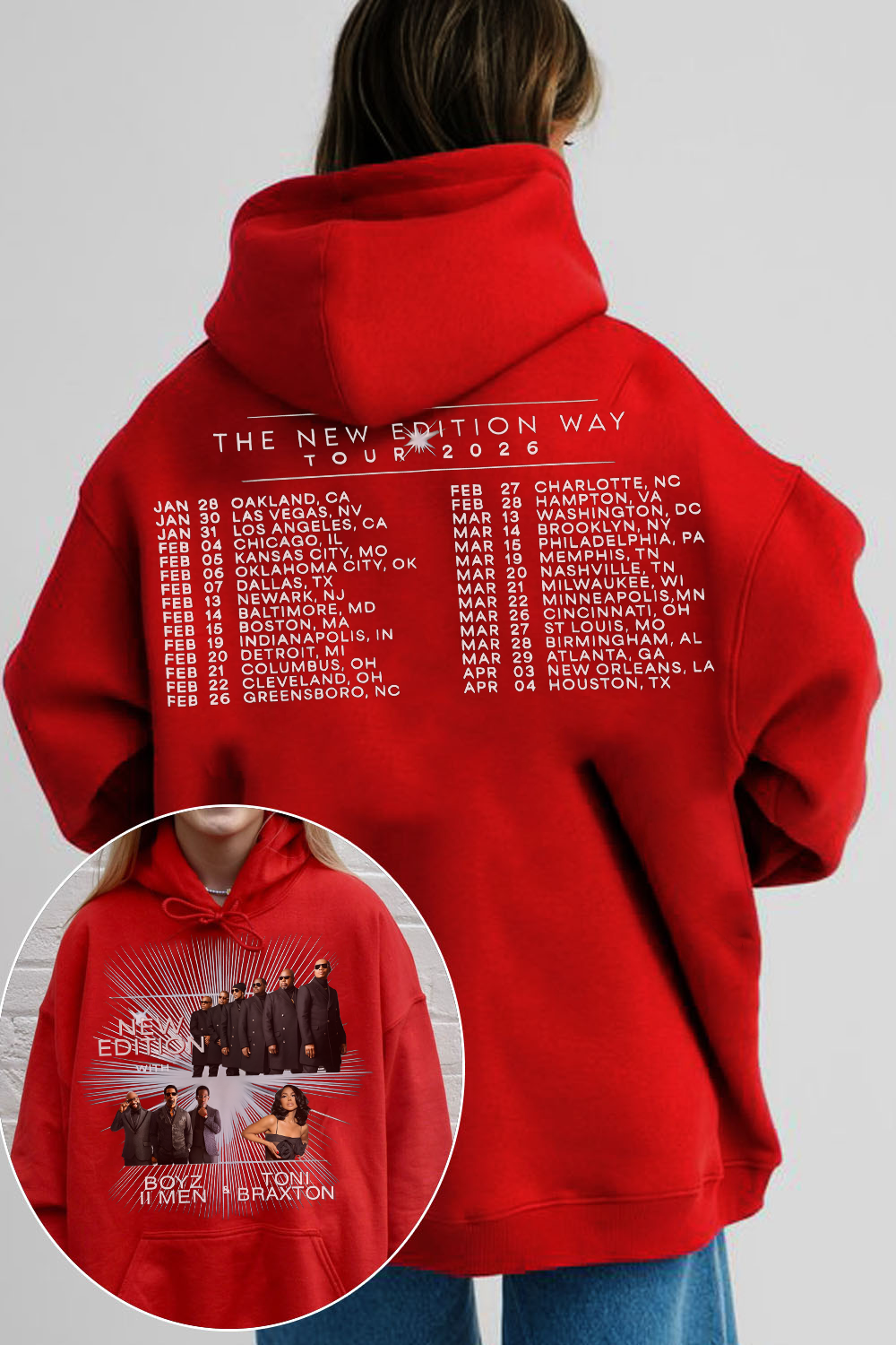 New Edition 2026 Tour Shirt Hoodie