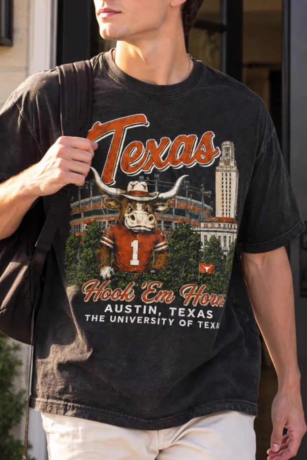 Texas Longhorns Washed Cotton Shirt