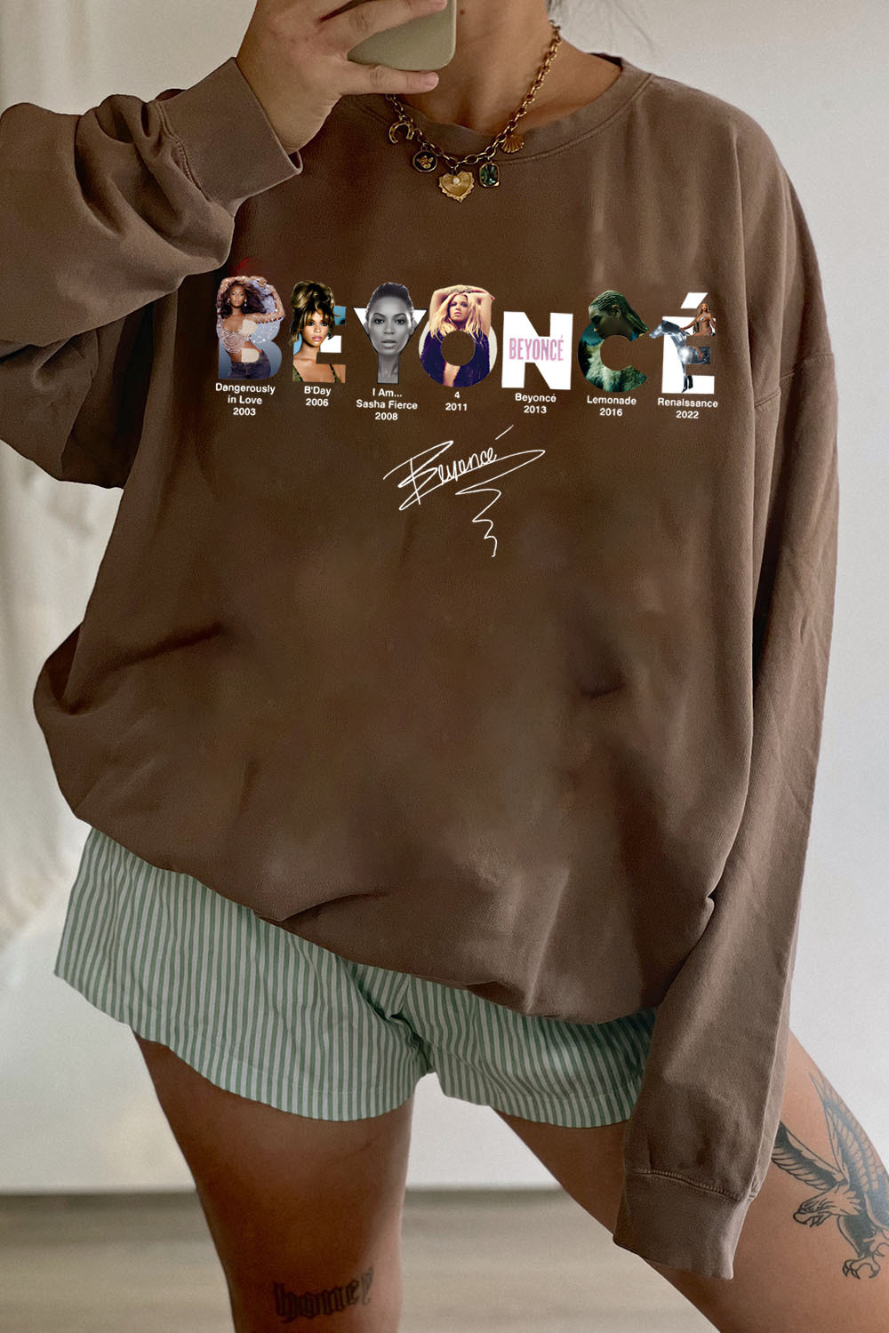 Vintage Beyonce Albums Sweatshirt