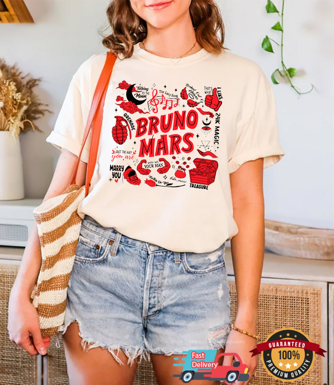 Vintage Bruno Mars Playlist Shirt