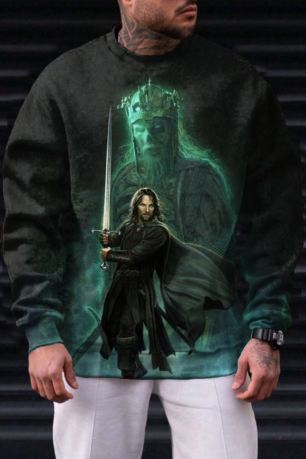 Lord of the Rings print loose short-sleeved T-shirt