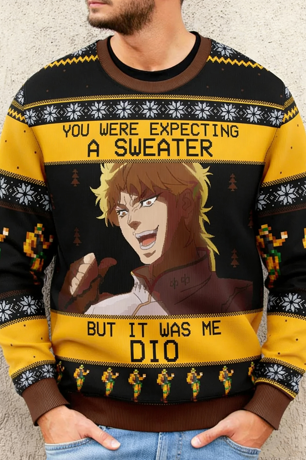 It Was Me Dio Jojo’s Bizarre Adventure Ugly Christmas Sweater