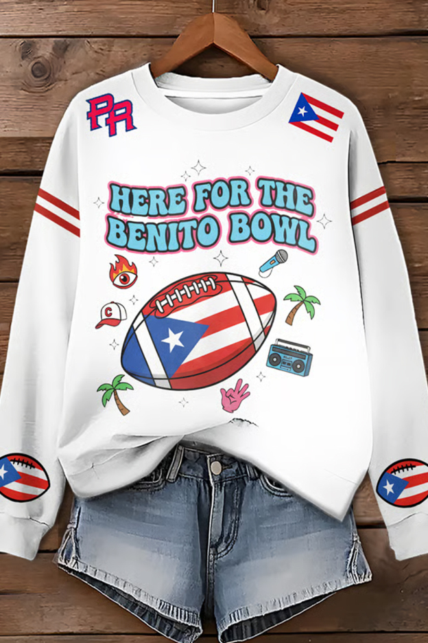 Women's Here For The Benito Bowl Regular Sweatshirt