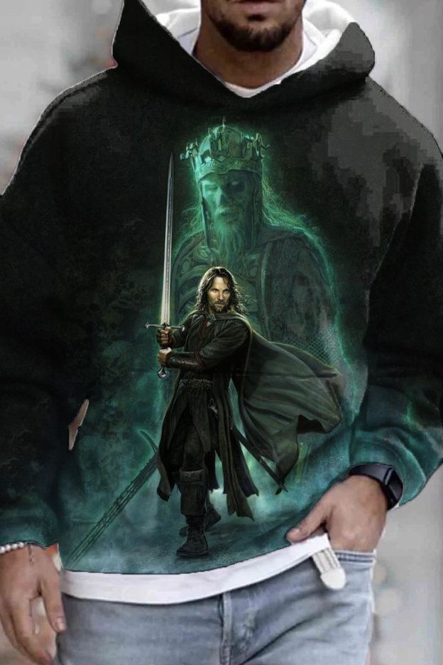 Lord of the Rings print loose short-sleeved T-shirt