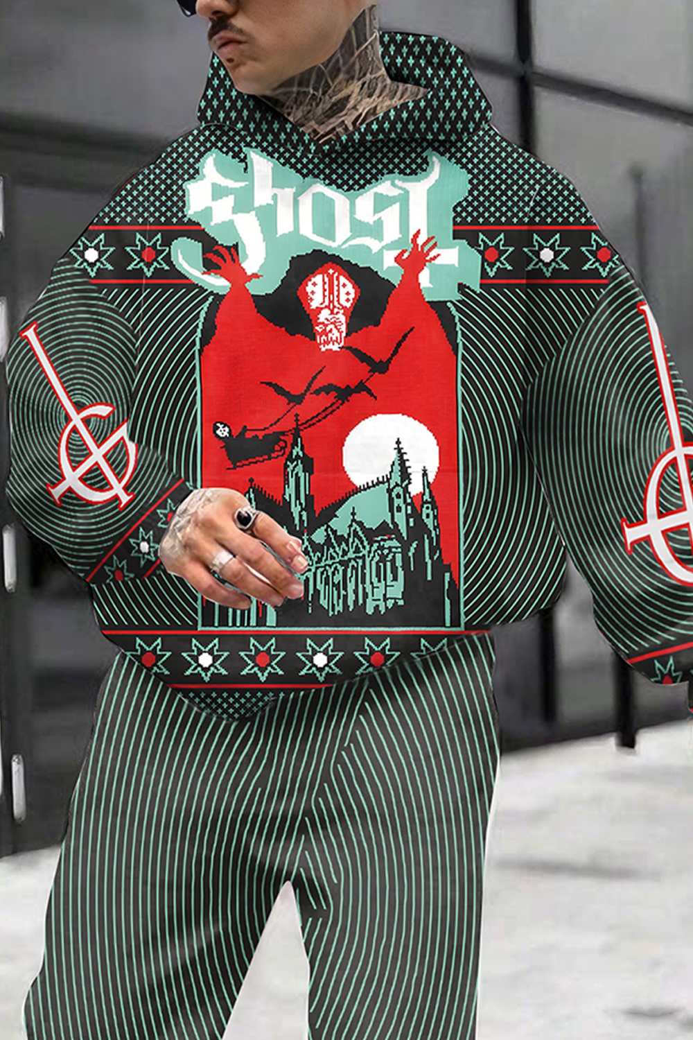 Ghost Ugly Hoodie & Trousers