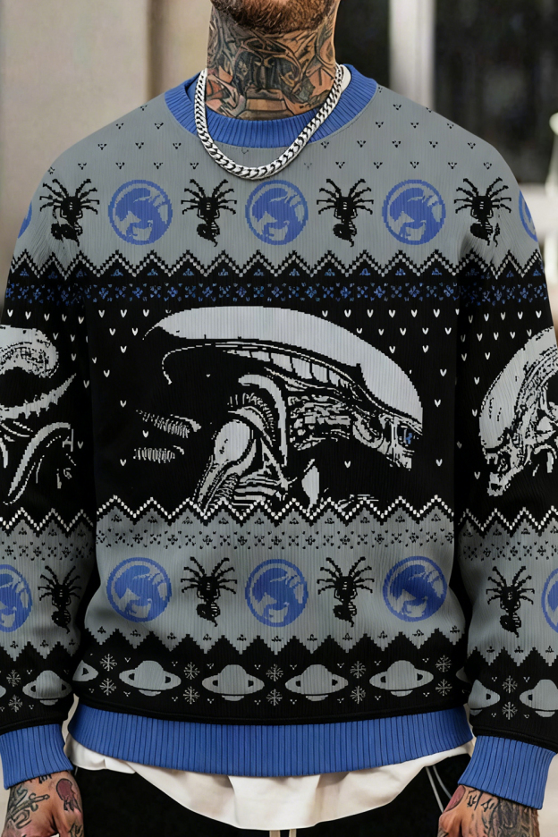 Christmas Alien Xenomorph Ugly Sweatshirt