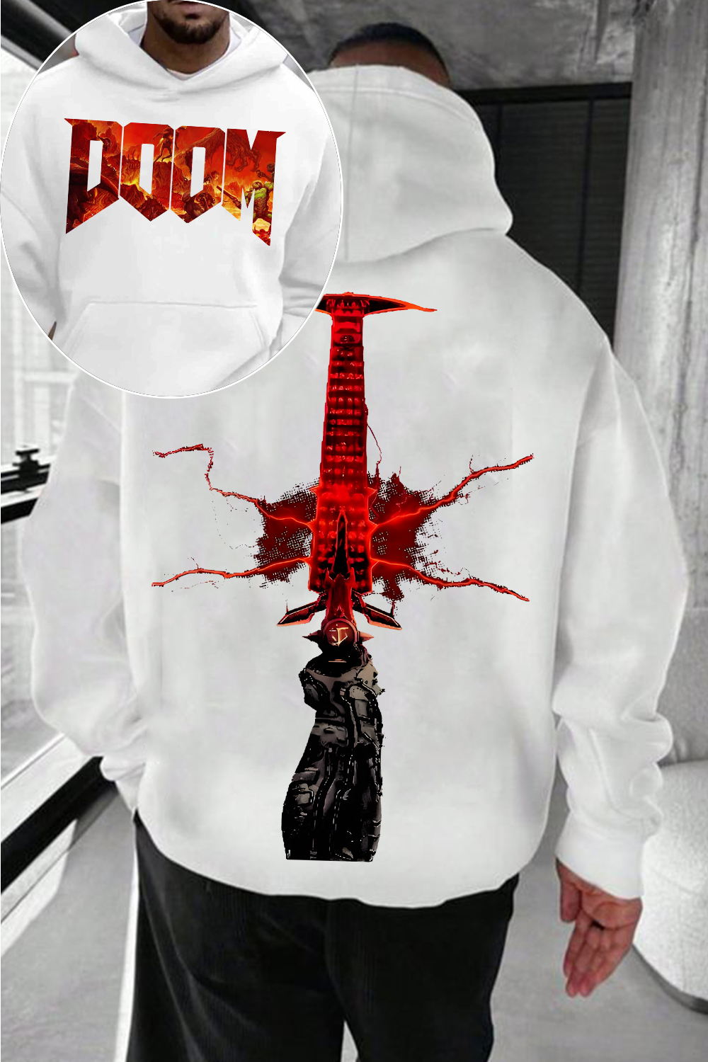 Doom Slayer Crucible Sword Hoodie