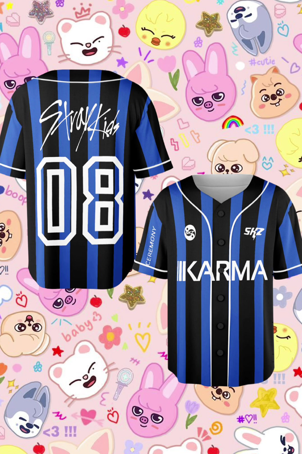 Straykids New Karma Baseball Jersey Version