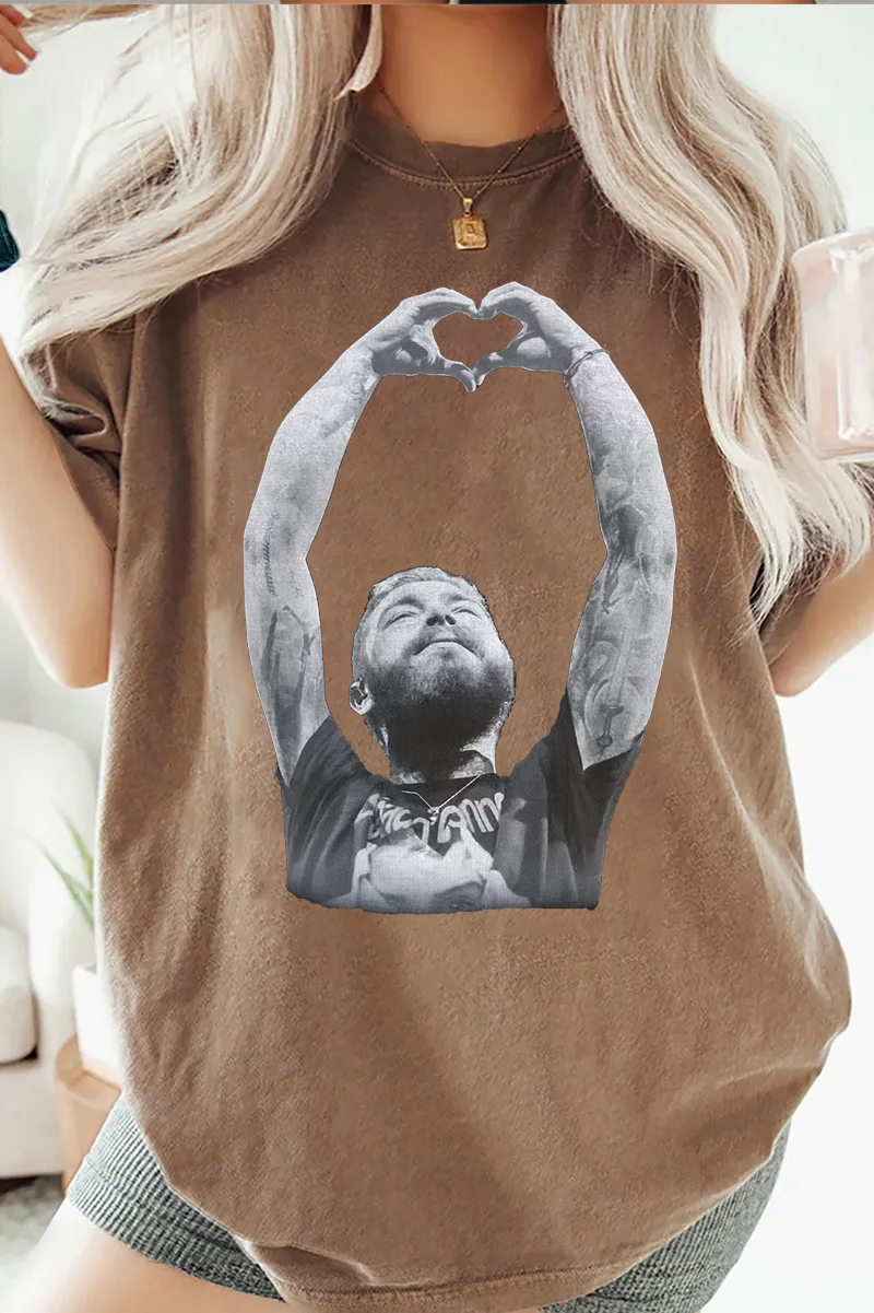 postmalone casual short-sleeved T-shirt
