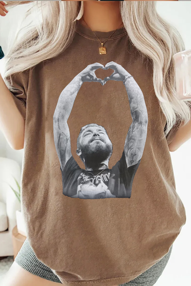 postmalone casual short-sleeved T-shirt