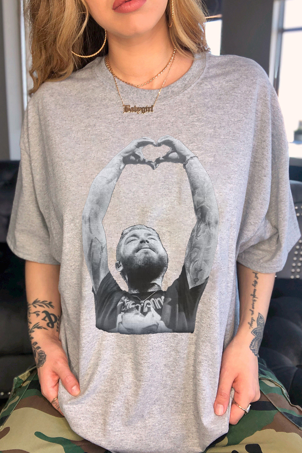 postmalone casual short-sleeved T-shirt