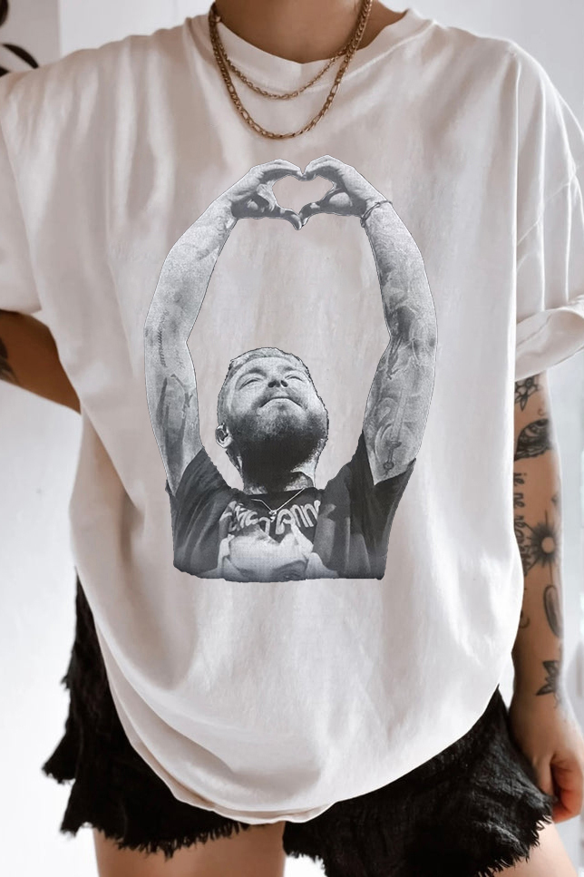 postmalone casual short-sleeved T-shirt