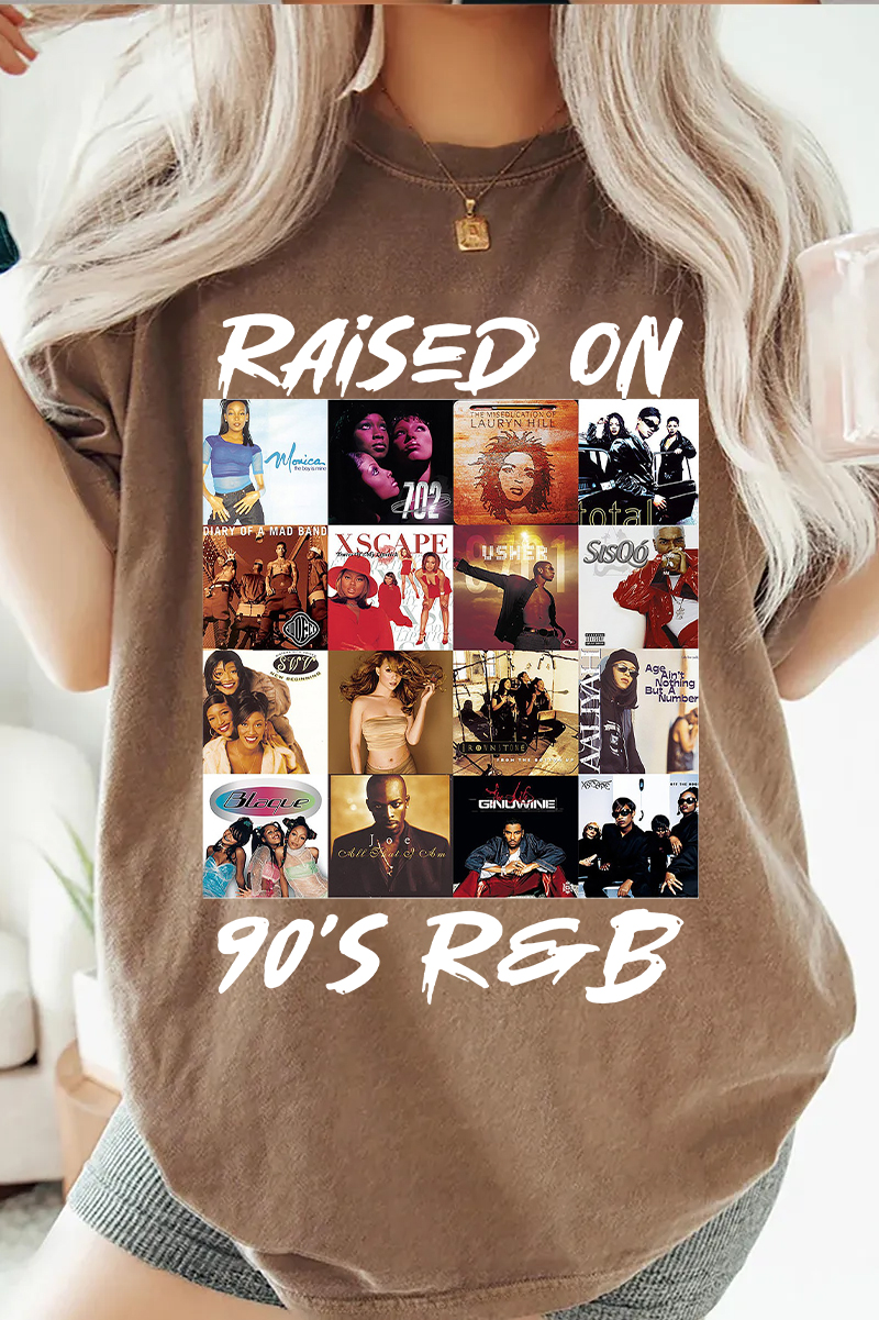 Raised On 90s R&B Album Music Artists-1 Shirts