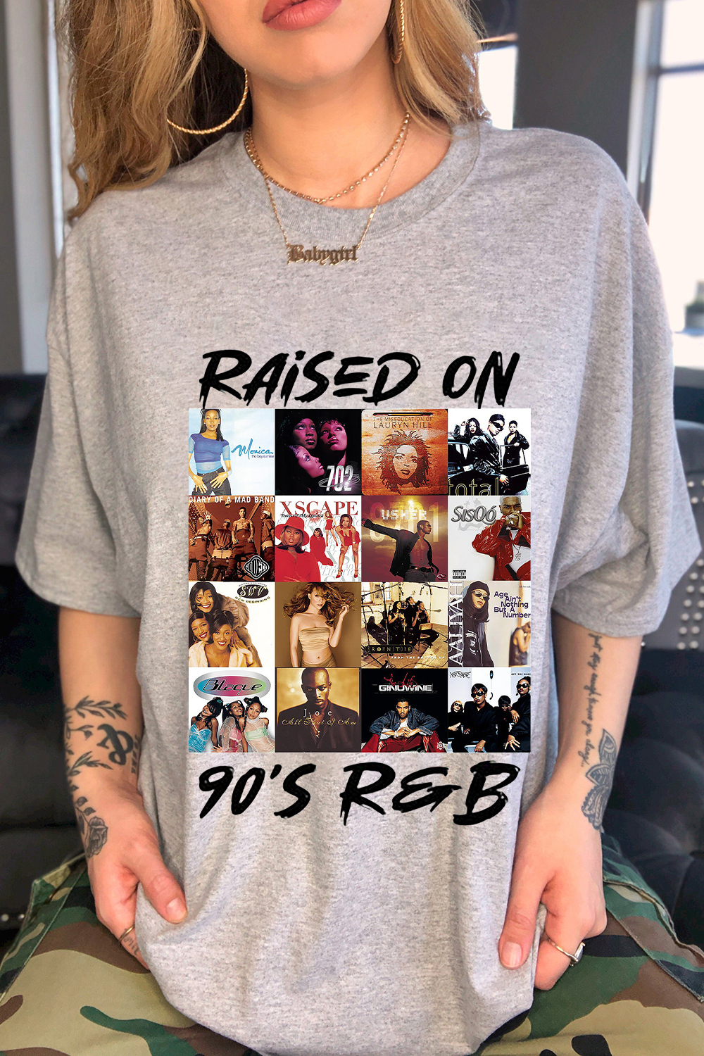 Raised On 90s R&B Album Music Artists-1 Shirts