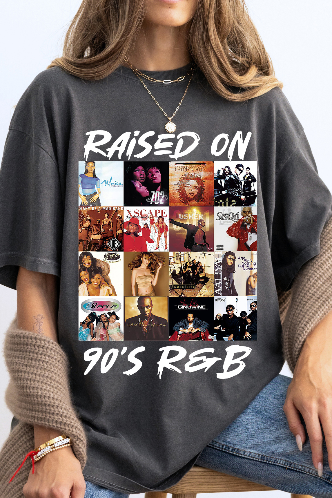 Raised On 90s R&B Album Music Artists-1 Shirts