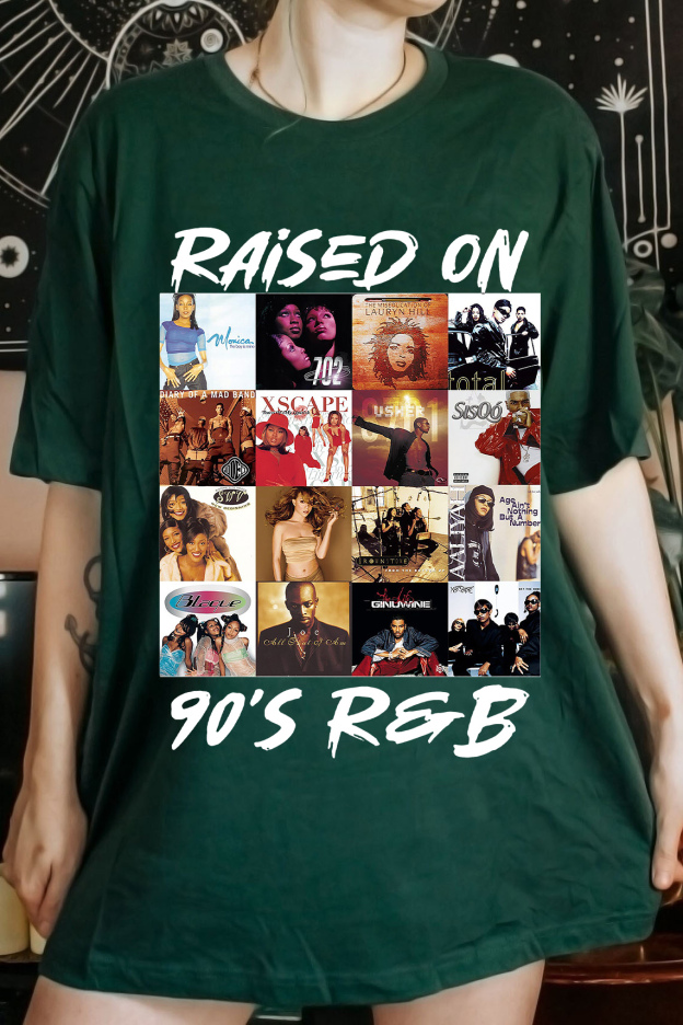 Raised On 90s R&B Album Music Artists-1 Shirts