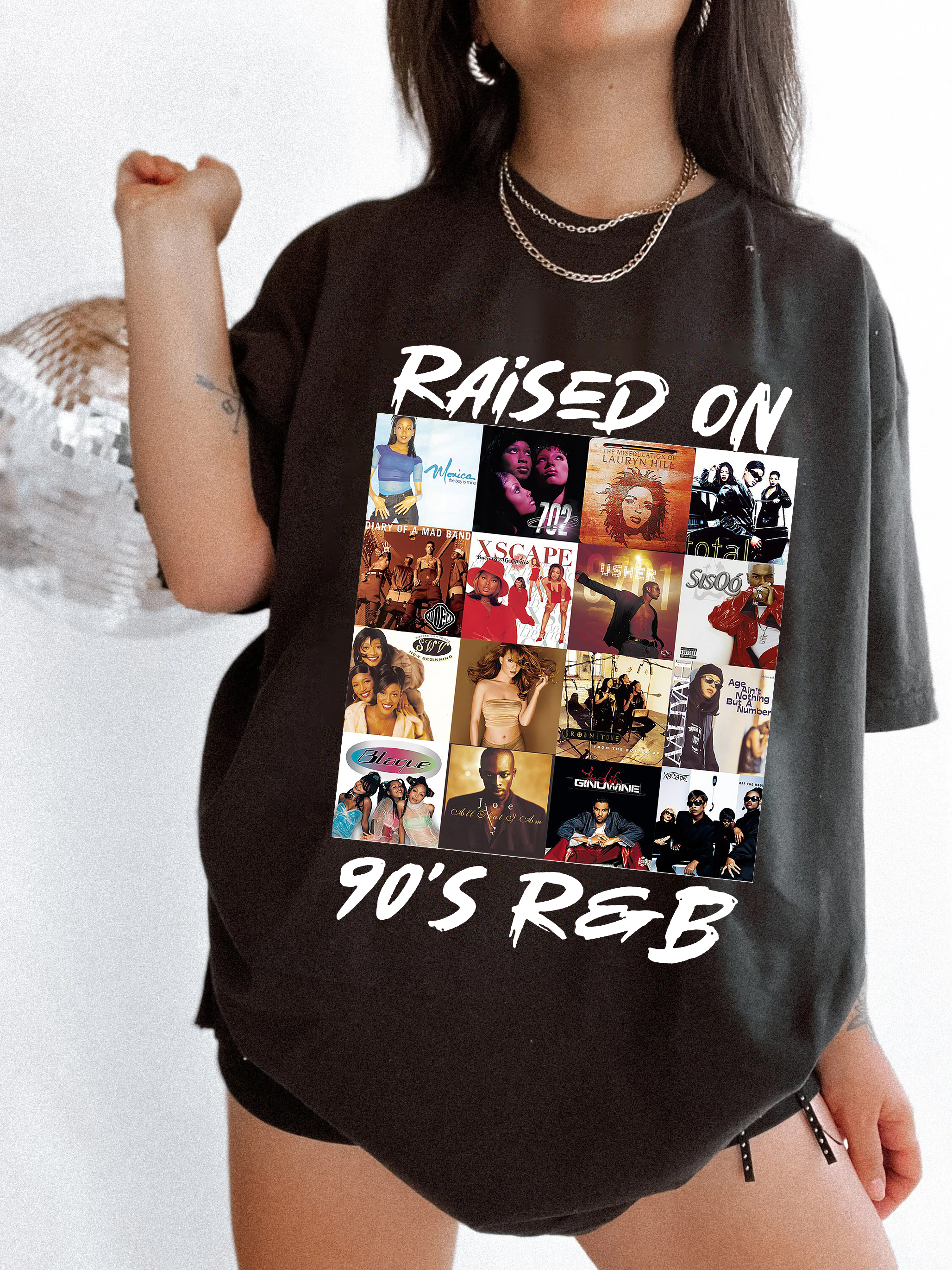 Raised On 90s R&B Album Music Artists-1 Shirts