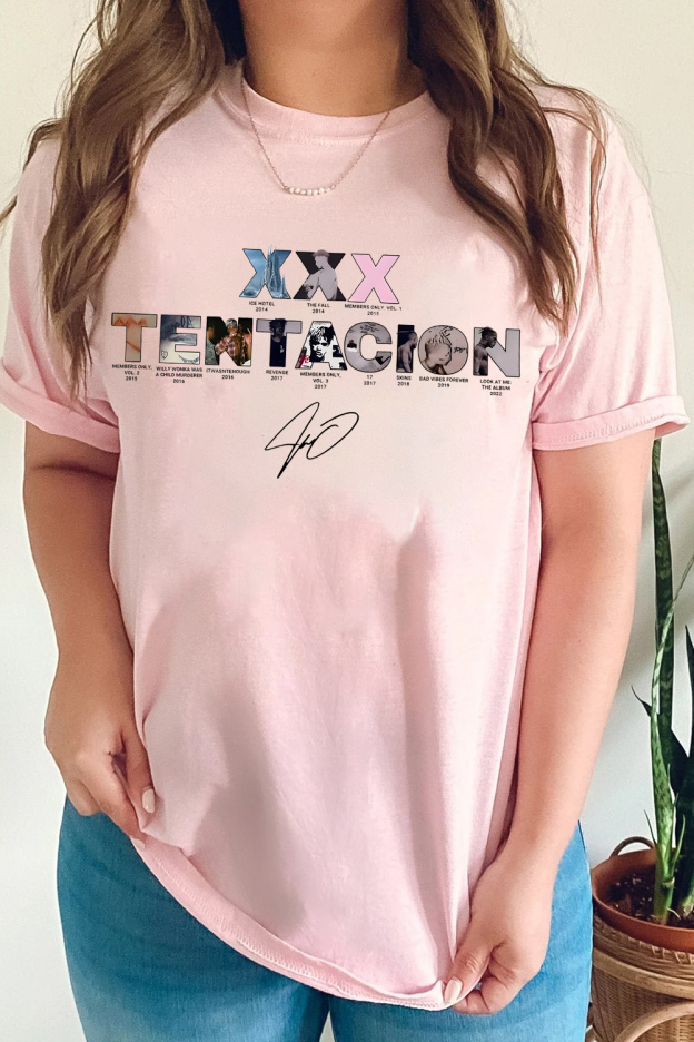 XXXTentacion Inspired Vintage Rap Shirt a6  Tee For Women