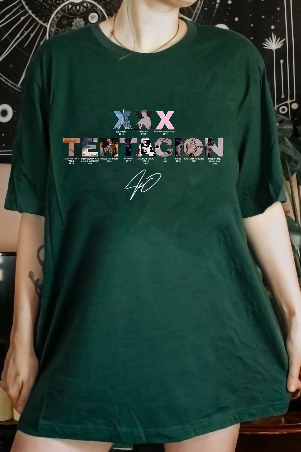 XXXTentacion Inspired Vintage Rap Shirt a6  Tee For Women